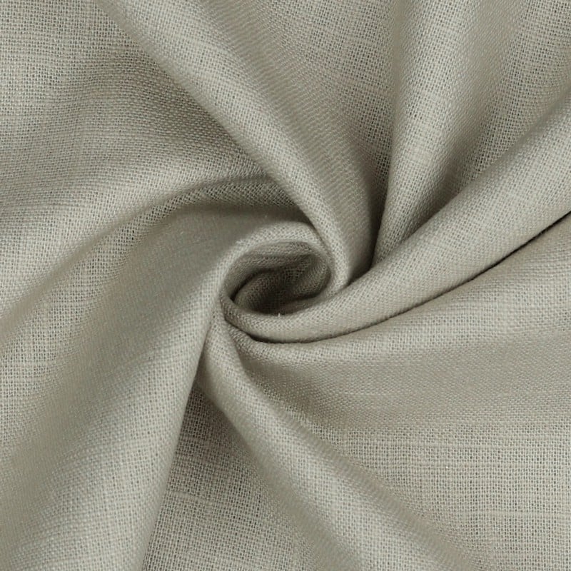 Bio Washed 100% Dressmaking Linen Fabric in Flax 06