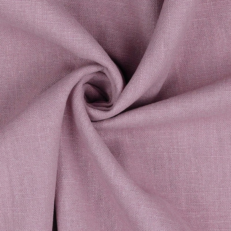 Bio Washed 100% Dressmaking Linen Fabric in Dusty Mauve 18