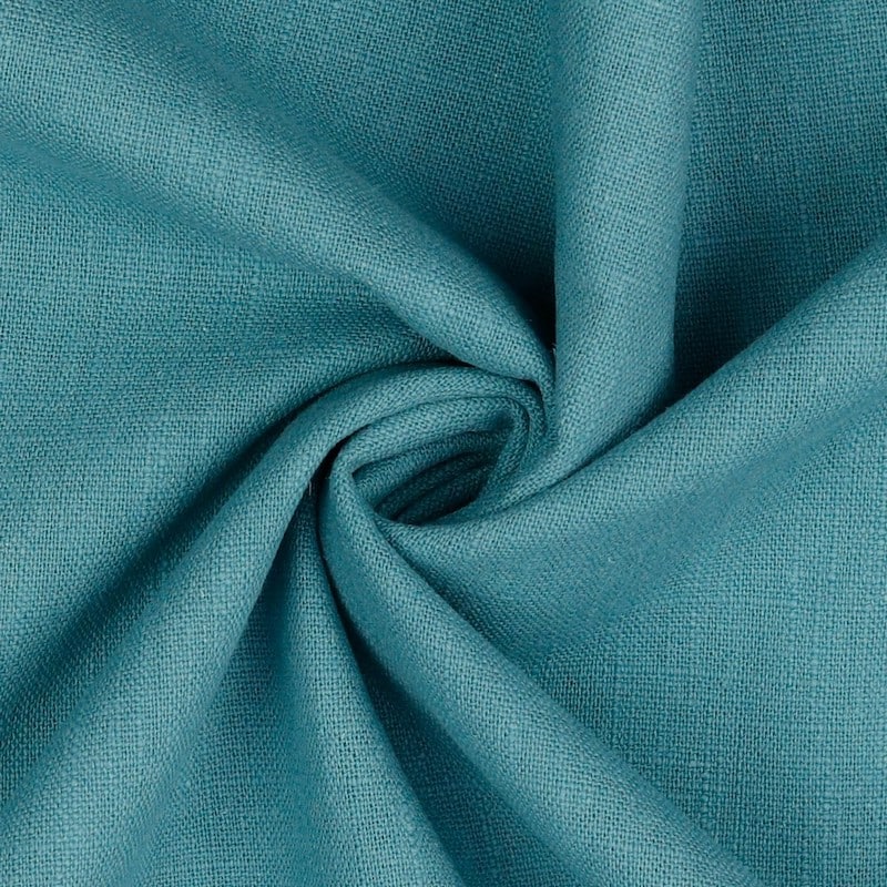 Bio Washed 100% Dressmaking Linen Fabric in Teal 20