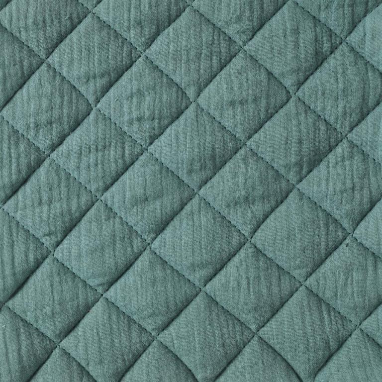Quilted Double Gauze Superior 360gsm Fabric in Eucalyptus