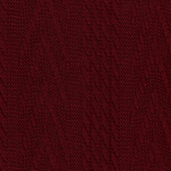 V Line Cable Jersey Dress Fabric in Burgundy 400