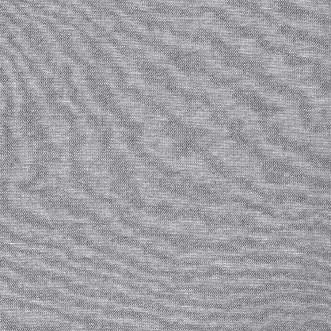 Brushed Back Sweatshirt Melange Plain Cotton Jersey Dress Fabric in Light Grey 02