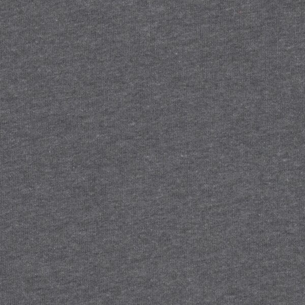 Brushed Back Sweatshirt Melange Plain Cotton Jersey Dress Fabric in Dark Grey 03