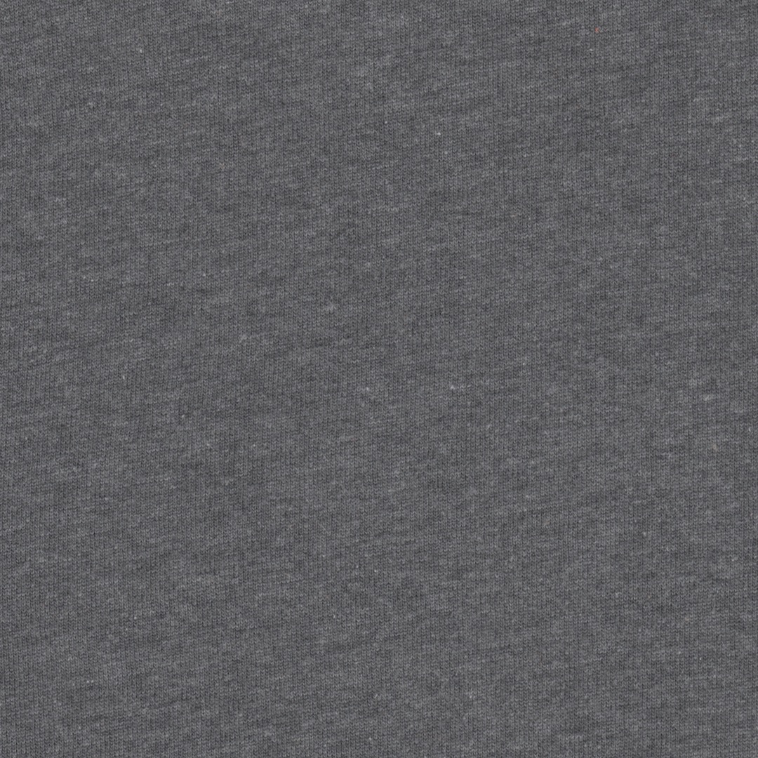 Brushed Back Sweatshirt Melange Plain Cotton Jersey Dress Fabric in Dark Grey 03