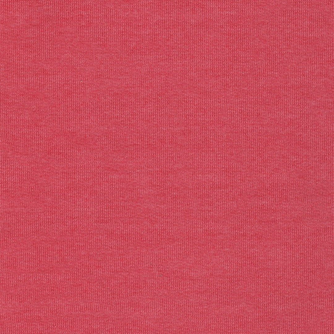 Brushed Back Sweatshirt Melange Plain Cotton Jersey Dress Fabric in Crushed Raspberry 22