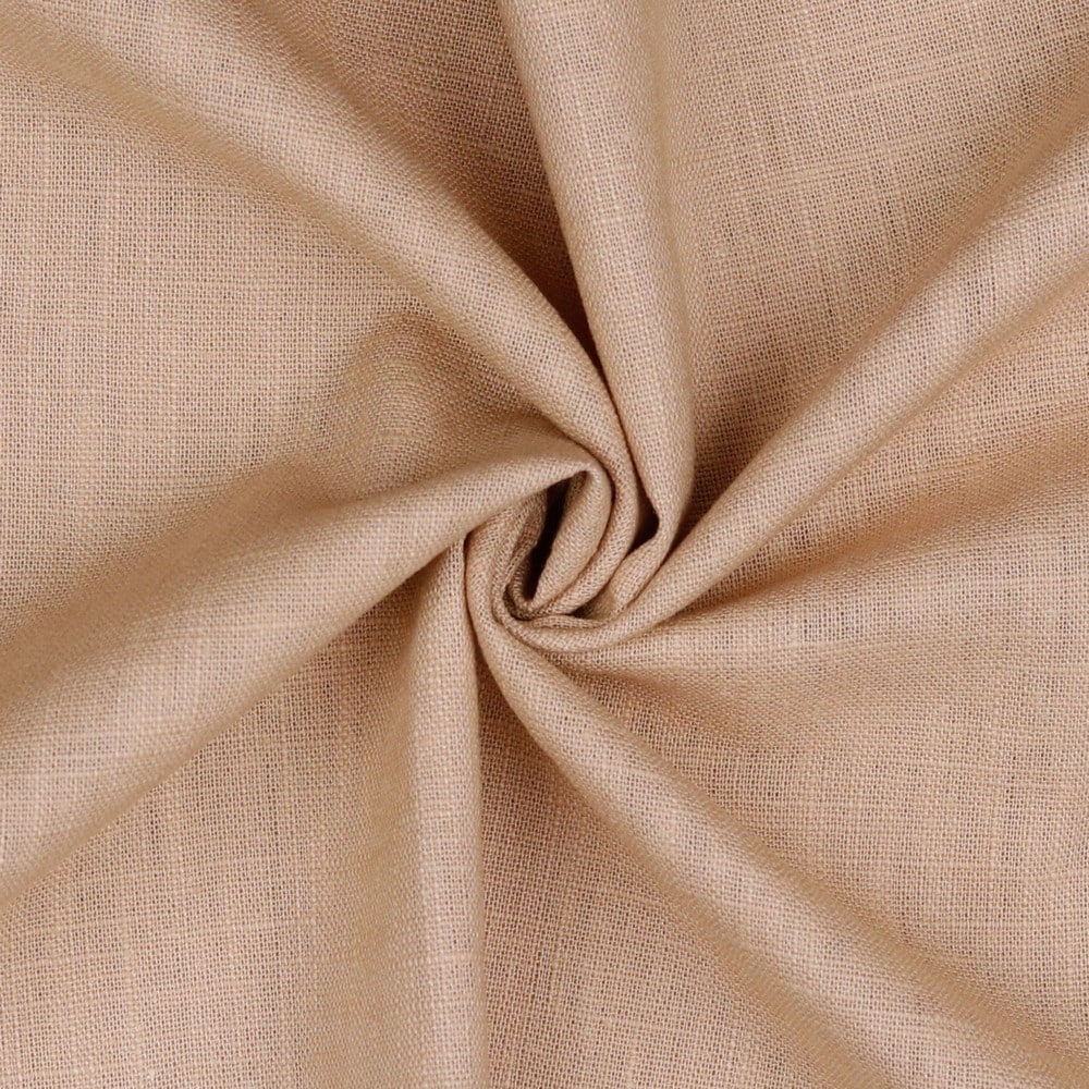 Bio Washed 100% Dressmaking Linen Fabric in Nude 45
