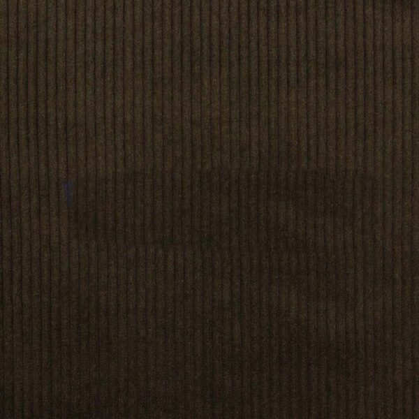 Washed Corduroy Jumbo Cord Fabric with 4.5 Wale in Dark Brown 05