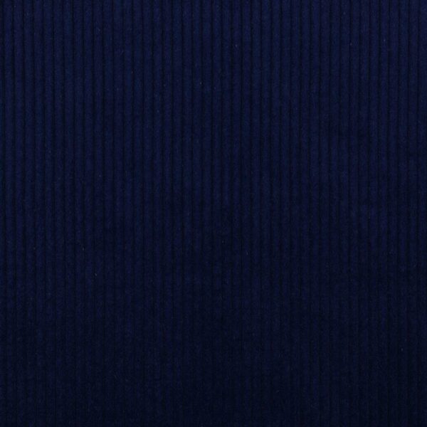 Washed Corduroy Jumbo Cord Fabric with 4.5 Wale in Dark Navy