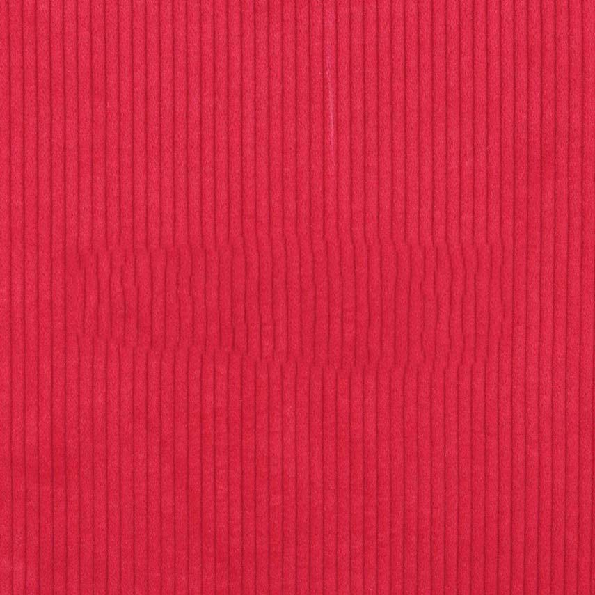 Washed Corduroy Jumbo Cord Fabric with 4.5 Wale in Red 26