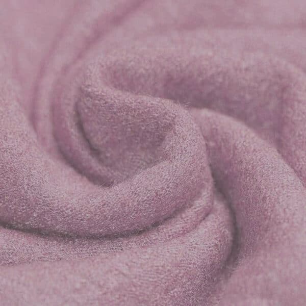 Boiled Wool Crepe Fabric in Soft Pale Pink 885