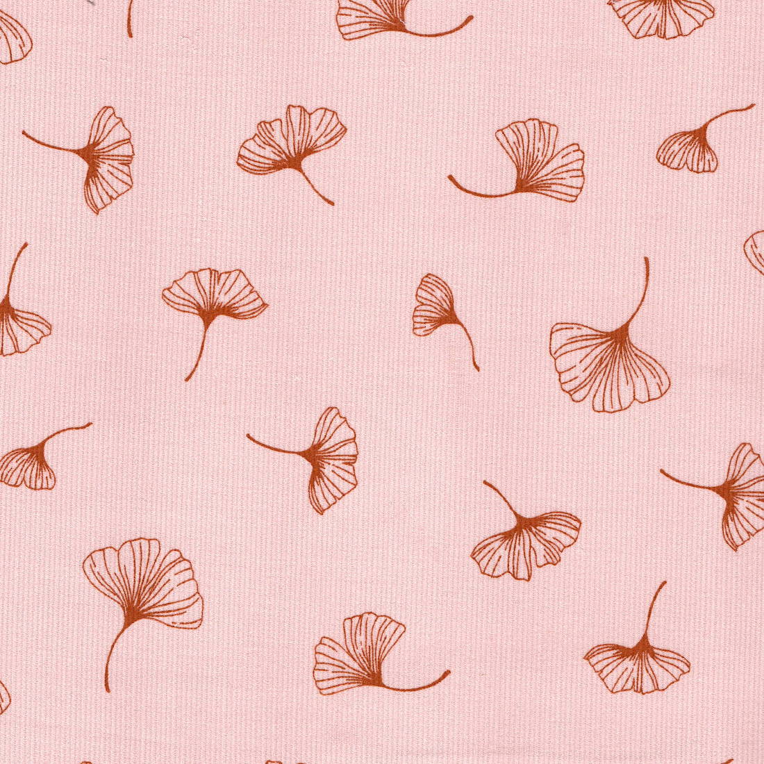 babycord needlecord 21 Wale Ginko Fabric in Pale Pink