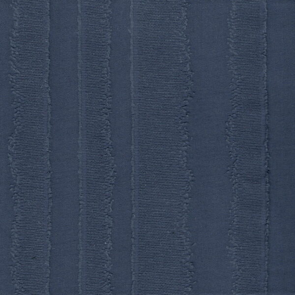 Medium Weight Cotton Fabric Jacquard Fancy Stripe in Indigo