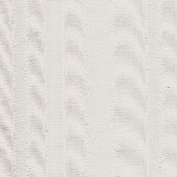 Medium Weight Cotton Fabric Jacquard Fancy Stripe in Cream