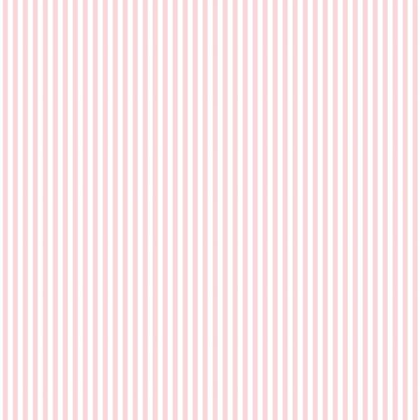 Cotton Classics Fabric in Pale Pink in Stripe 2/3mm