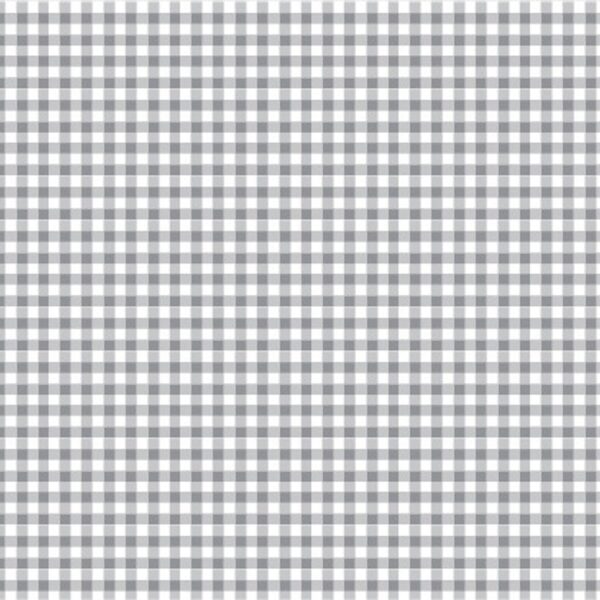 Cotton Classics Fabric in Grey in Gingham 2mm
