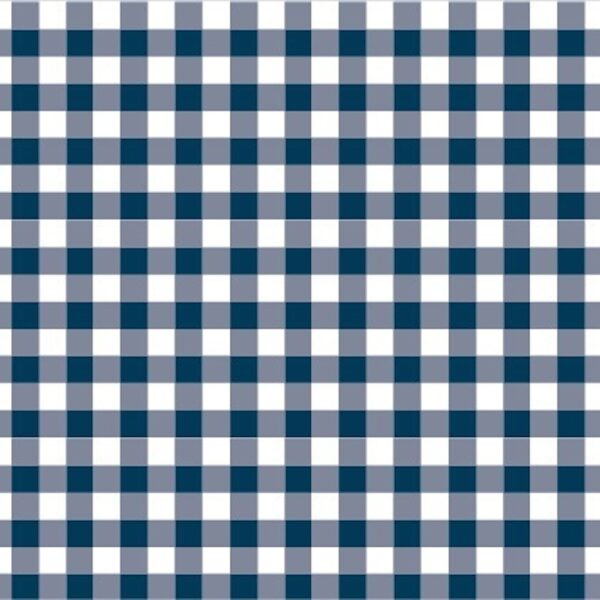 Cotton Classics Fabric in Navy in Gingham 9mm