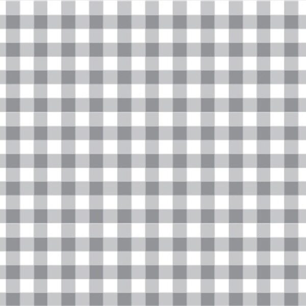 Cotton Classics Fabric in Grey in Gingham 9mm