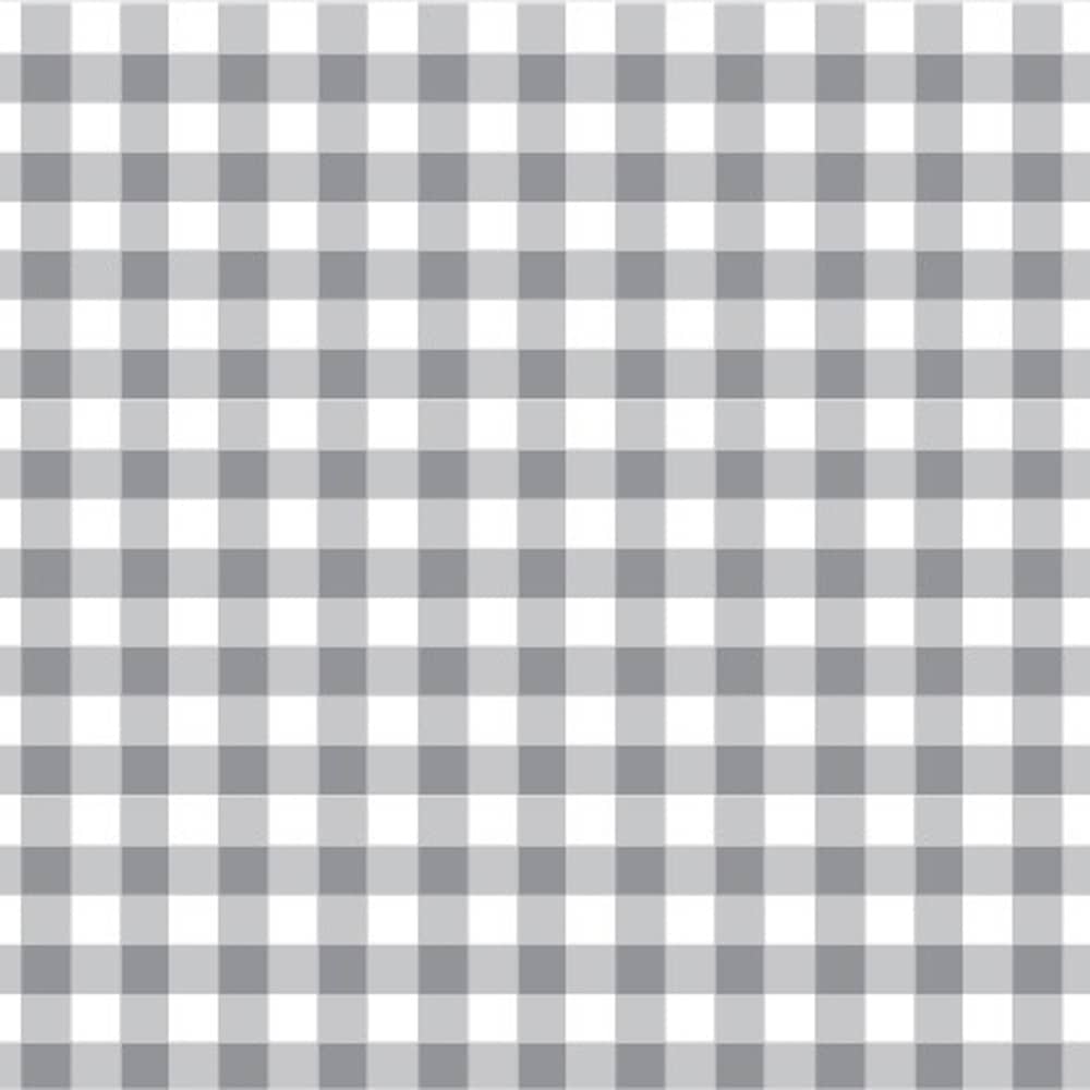 Cotton Classics Fabric in Grey in Gingham 9mm