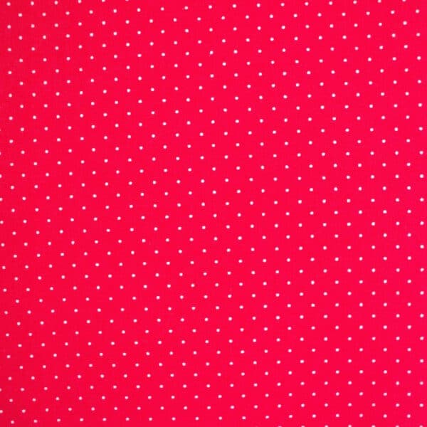 Micro Pin Dot Cotton Fabric Fabric in Red