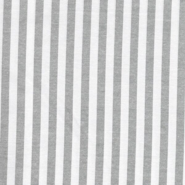 Hampton Chambray Stripe Fabric in 9mm in Grey #4