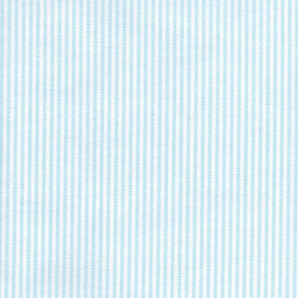 Hampton Chambray Stripe Fabric in 2mm in Sky Blue #1