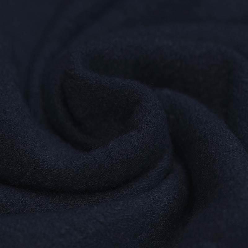 Boiled Wool Crepe Fabric in Navy 605