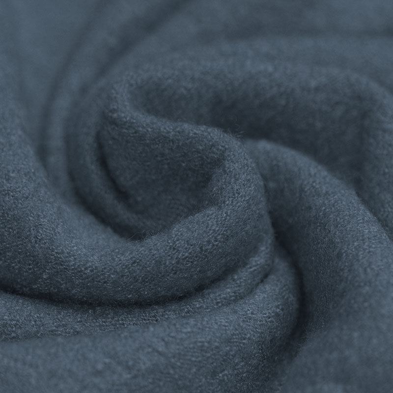 Boiled Wool Crepe Fabric in Airforce 690