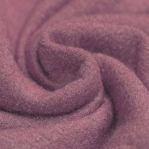 Boiled Wool Crepe Fabric in Dusty Plum 820