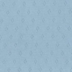 Pointelle Fine Cotton Jersey Clothing Material in Pale Blue 08