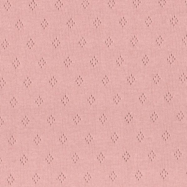 Pointelle Fine Cotton Jersey Clothing Material in Blush Pink 06