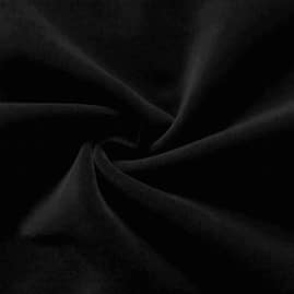 100% Cotton Velvet Fabric in Black