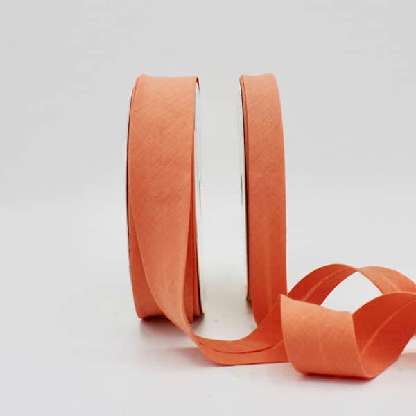 25m roll of Plain Bias Binding Tape with 30mm width in Apricot 81