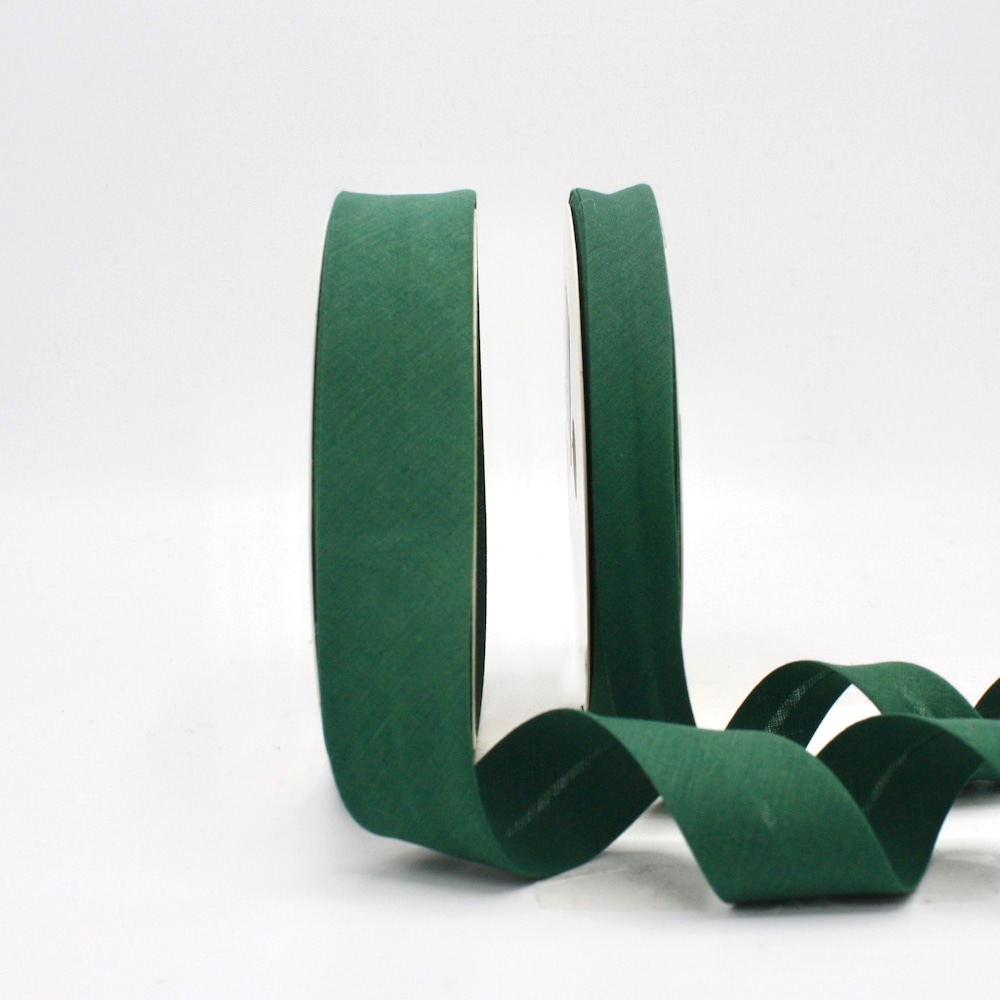 25m roll of Plain Bias Binding Tape with 30mm width in Basil 462