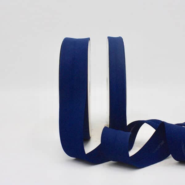 25m roll of Plain Bias Binding Tape with 30mm width in Navy 322