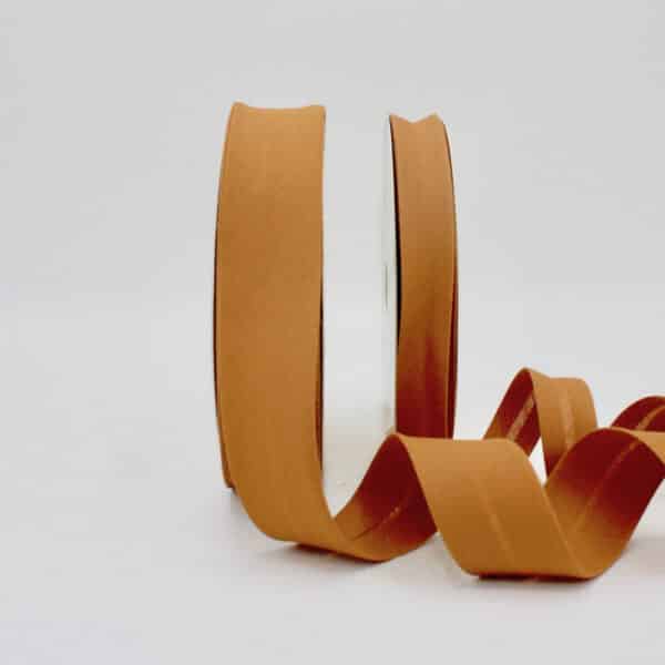 25m roll of Plain Bias Binding Tape with 30mm width in Toffee 36