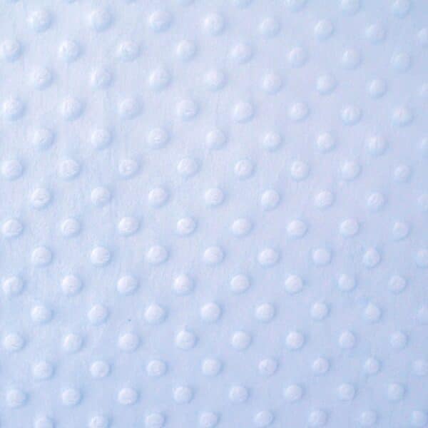 Dimple Plush Fleece Fabric with Dots in Blue