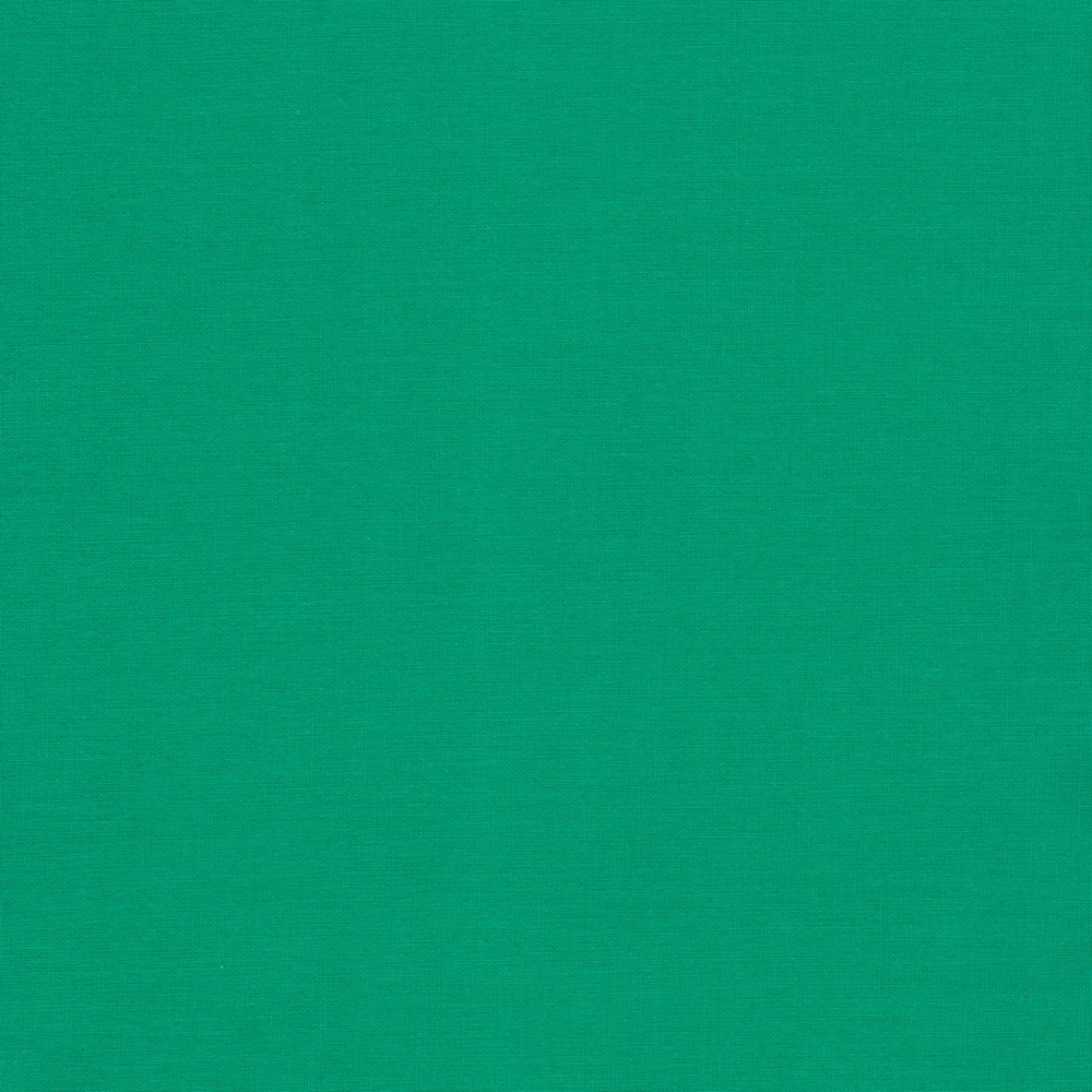 Plain French Cotton Poplin Fabric in Emerald 1040p