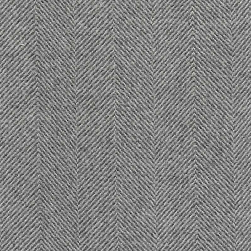 Harris Heather Wool Touch Herringbone Fabric in Charcoal V66
