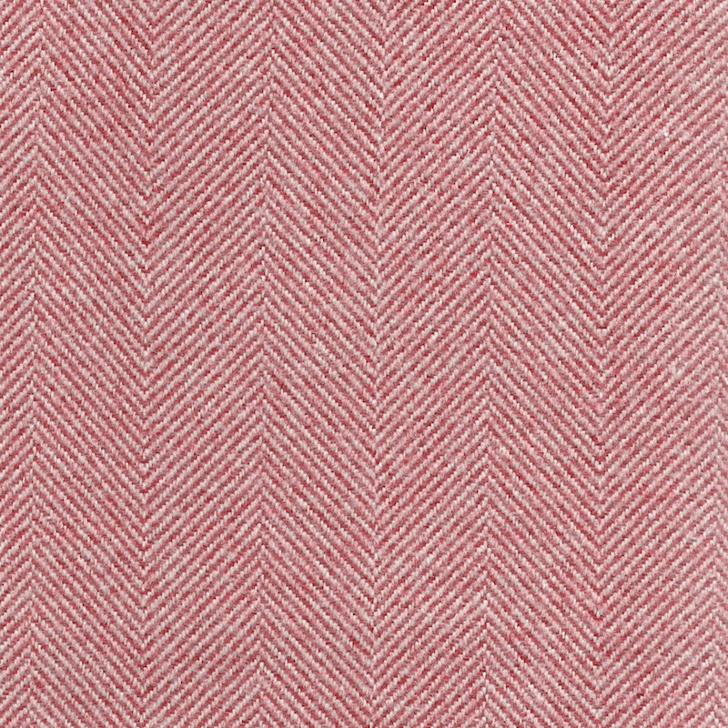 Harris Heather Wool Touch Herringbone Fabric in Cranberry V282