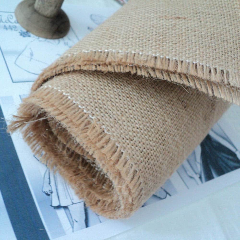 Hessian Burlap fabric in Natural Fine Weave