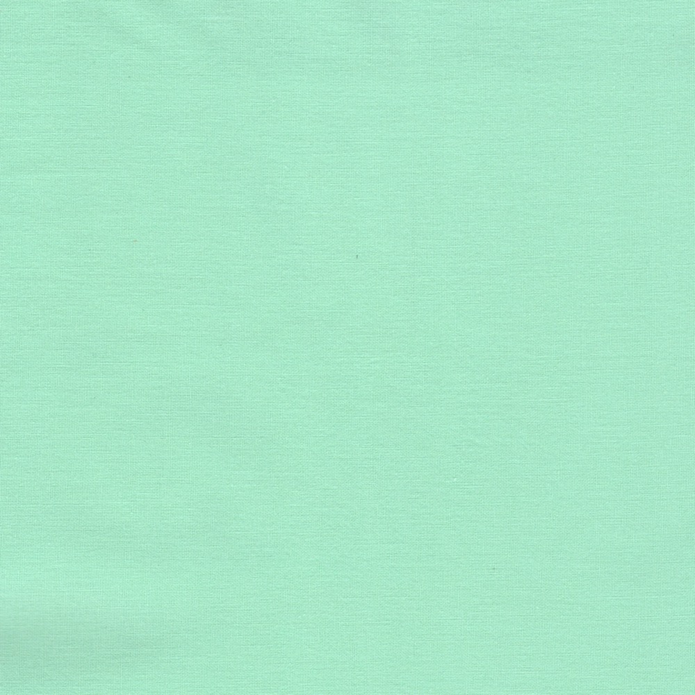 Plain French Cotton Poplin Fabric in Mint 1005p