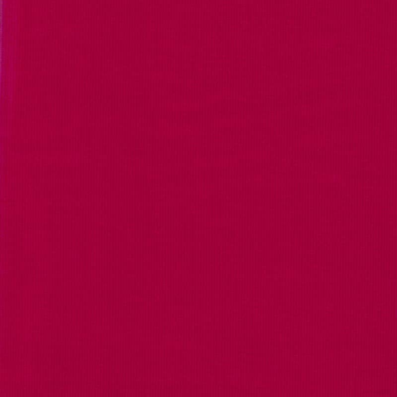 Plain babycord needlecord Fabric with 21 wale in Deep Cerise 76