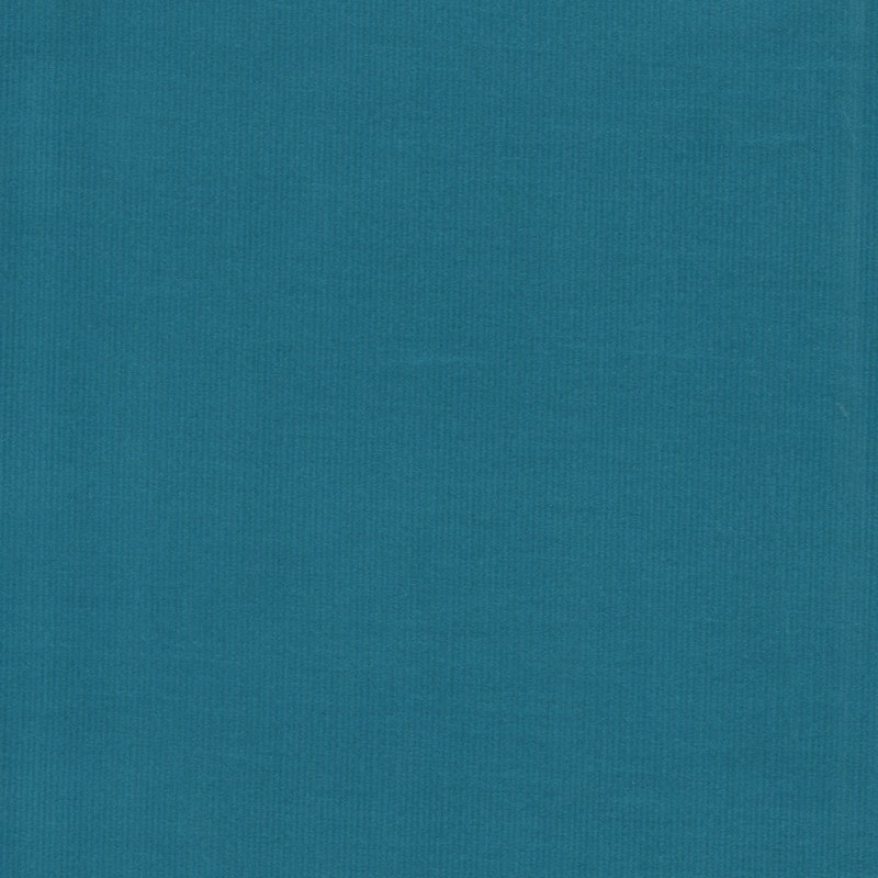 Plain babycord needlecord Fabric with 21 wale in Jewel Turquoise 69