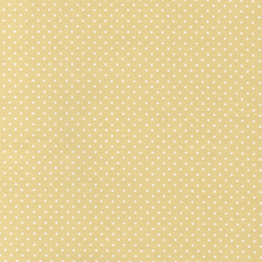 Pure in Cotton Fabric Fabric in Tiny Dot in Pastel Yellow