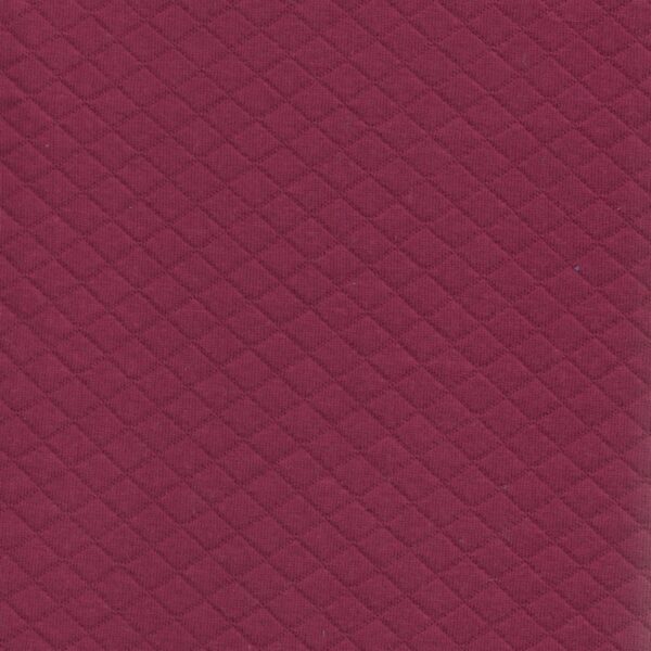 Quilted Soft Cotton Jersey Sweatshirt Material in Raspberry 22
