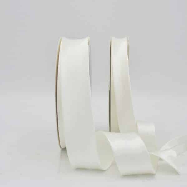 25m roll of Satin Bias Binding Tape with 30mm width in Ivory 14