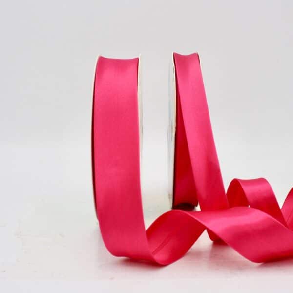 25m roll of Satin Bias Binding Tape with 30mm width in Cerise 33