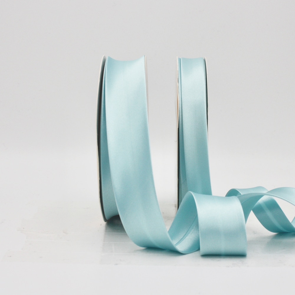 25m roll of Satin Bias Binding Tape with 30mm width in Sky 16