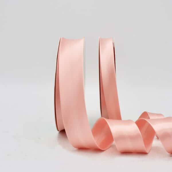 25m roll of Satin Bias Binding Tape with 30mm width in Pastel Blush 80
