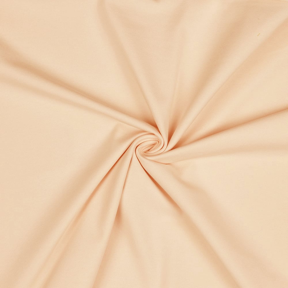 Fine Spun Cotton Jersey Dress Fabric in Nude